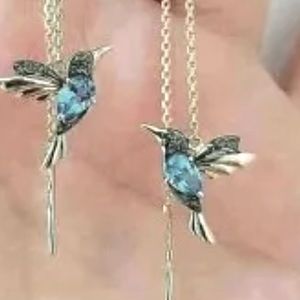 Hummingbird Threader Earrings